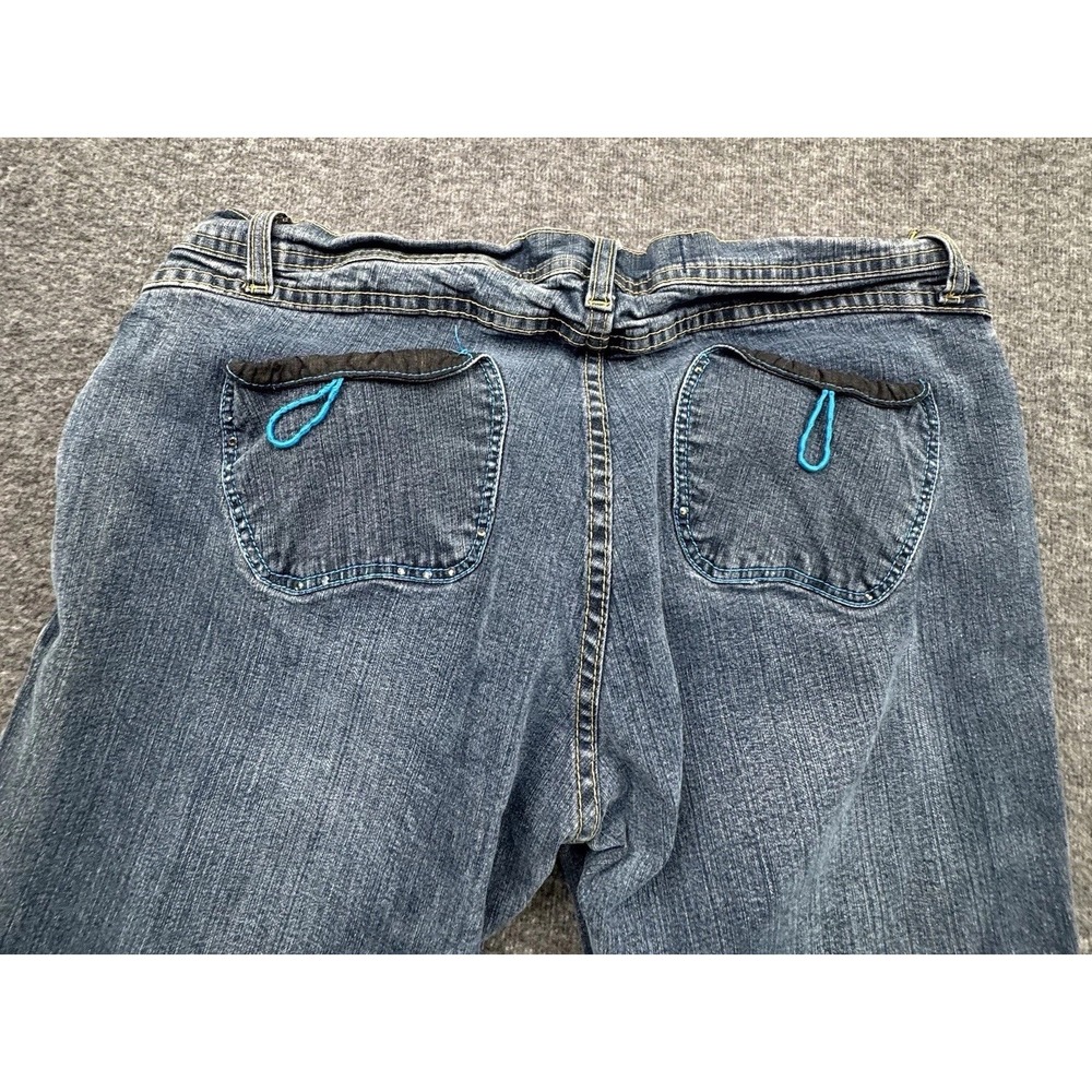Apple Bottoms Women 13/14 32x32 Stretch Bootcut Jeans Low Rise Pants Vtg Y2K